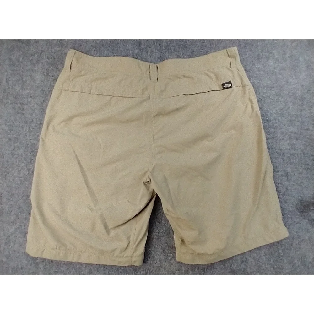 The North Face Mens Horizon Cargo Shorts Tan Khaki Nylon Hiking Outdoor Size 36